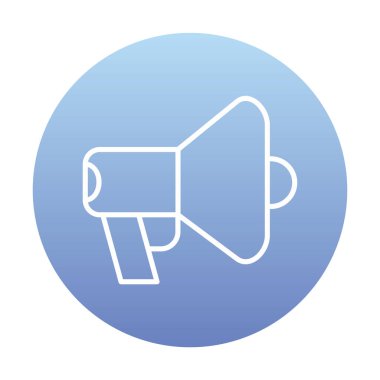 megafon simgesi, vektör illüstrasyonu