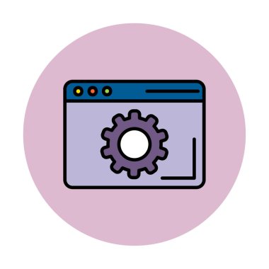 Tarayıcı Simge vektör çizimi ayarlanıyor