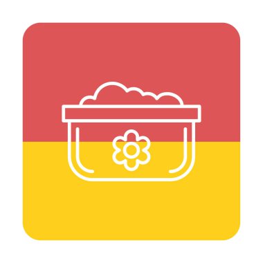 Bulaşık Otu Ağı simgesi, vektör illüstrasyonu 