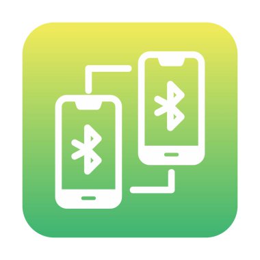 Bluetooth konsept vektör illüstrasyonuna bağlı telefonlar