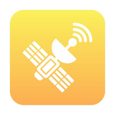 Uydu Simgesi, vektör illüstrasyonu