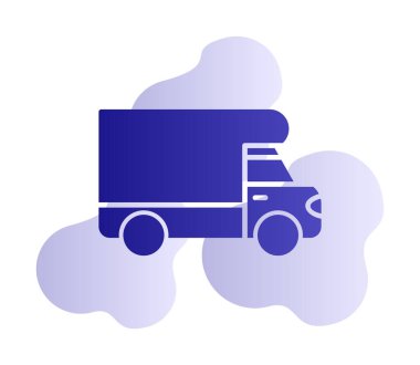 Van düz vektör simgesi