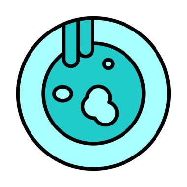 Kirli tabak simgesinin vektör çizimi