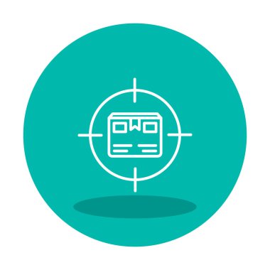 Paket İzleme Ağı simgesi, vektör illüstrasyonu. Sıralama izleme sembolü, logo illüstrasyonu