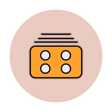 Menü web simgesi, vektör çizim