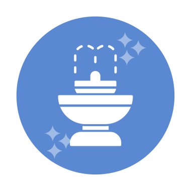 fıskiye ikonu vektör illüstrasyonu