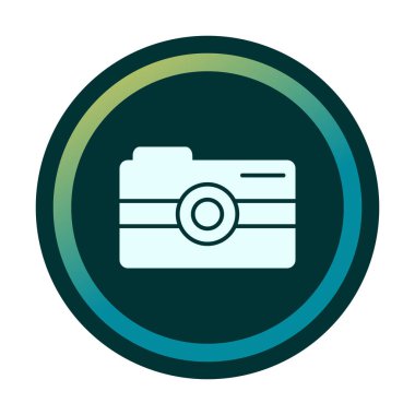 Kamera. Web simgesi basit illüstrasyon 