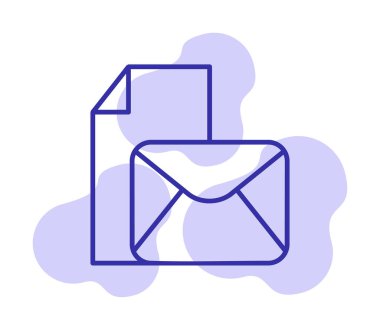 posta simgesi, vektör illüstrasyonu   