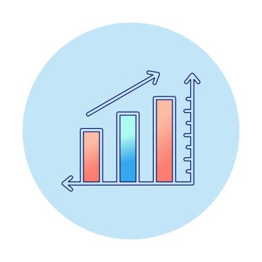 Grafik. Web simgesi basit illüstrasyon 