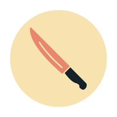 Basit ağ bıçağı düz vektör simgesi 