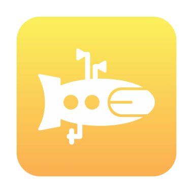 denizaltı simgesi web basit illüstrasyon