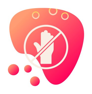 Web simgesine, vektör illüstrasyonuna dokunma