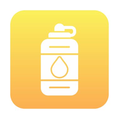 Su şişesinin ağ basit illüstrasyonu