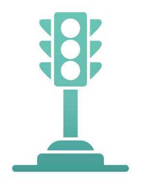 Trafik ışığı web simgesi illüstrasyonu