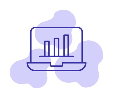 Stocks Analitik Modern Simgesinin vektör çizimi                   