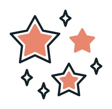 yıldızların vektör illüstrasyonu