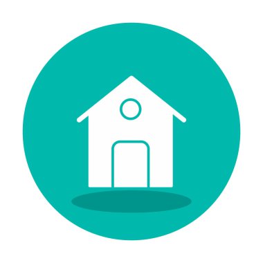 Ev. Web simgesi basit illüstrasyon