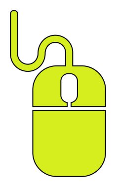 Fare simgesi, web basit illüstrasyonu