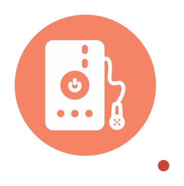 Su banyosu web simgesi, illüstrasyon