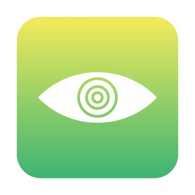 Göz simgesi. düz vektör illüstrasyonu