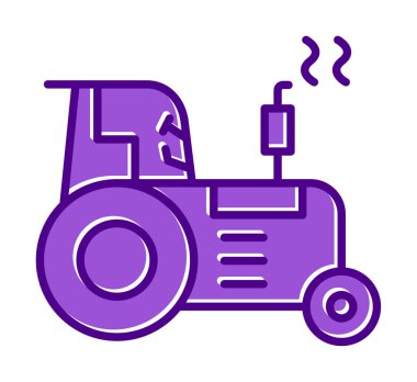 Traktör simgesi web çizimi