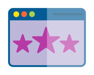 Web sayfası Geri bildirim simgesi, vektör illüstrasyonu