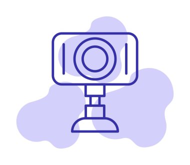 Web kamera simge vektör çizim