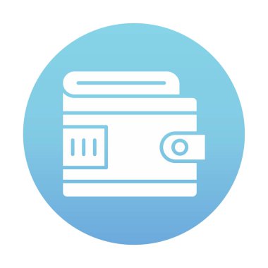 cüzdan vektör simgesi basit illüstrasyon