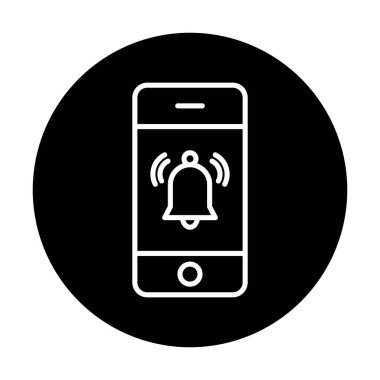 bildirim simgesi vektör illüstrasyonu. 