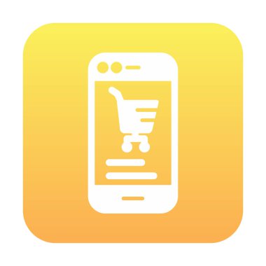 Basit Çevrimiçi Telefon Pazarlama simgesi, vektör illüstrasyonu