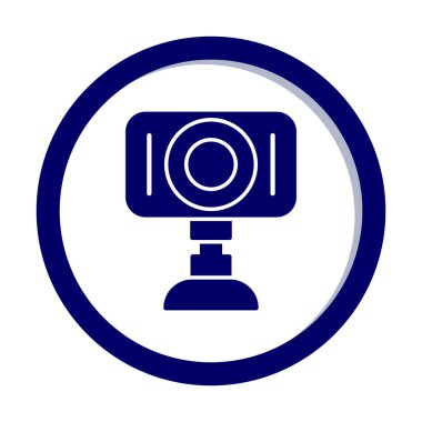 Web kamera simge vektör çizim