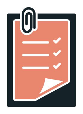 Notes web icon, vector illustration