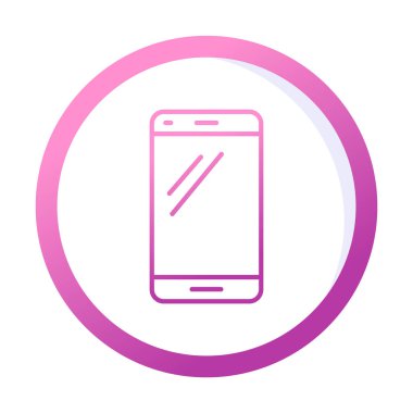 akıllı telefon simgesi, vektör illüstrasyonu basit tasarım