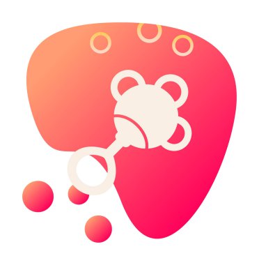 Çıngırak modern simgesinin vektör çizimi