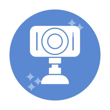 Web kamera simge vektör çizim