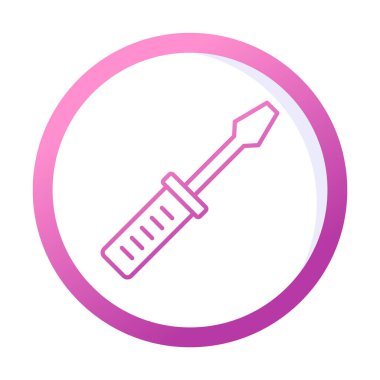 tornavida ikonu vektör çizimi