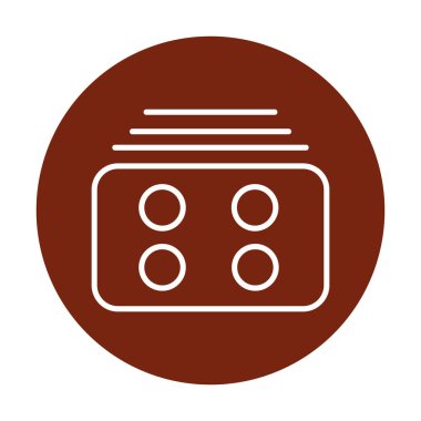 Menü web simgesi, vektör çizim