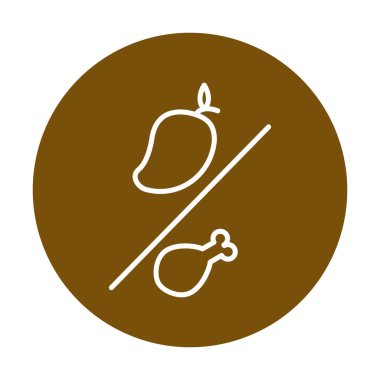 mango meyvesi veya tavuk budu ikonu