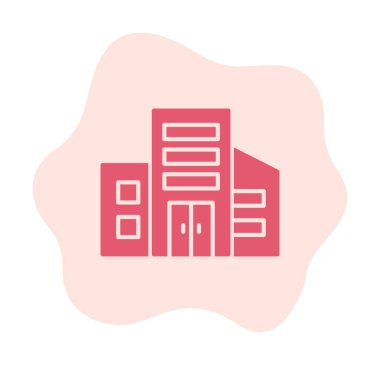 bina simgesi, basit vektör illüstrasyonu