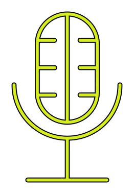 ses kaydı vektör simgesi