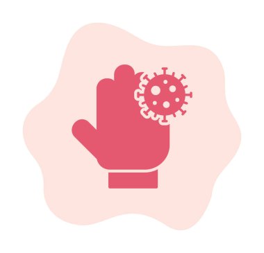 Kirli Eller simge vektör illüstrasyonu