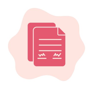 belge web simgesi vektör illüstrasyonu 