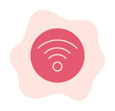 wifi simgesi, vektör illüstrasyonu basit tasarım