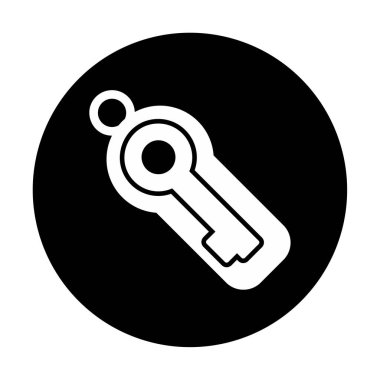 Anahtar sembolü web simgesi, vektör illüstrasyonu