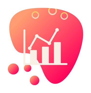 Grafik. Web simgesi basit illüstrasyon 