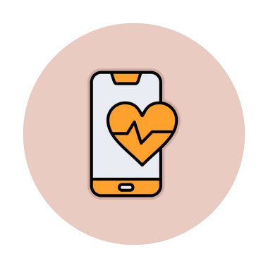 akıllı telefon simgesi, vektör illüstrasyonu basit tasarım