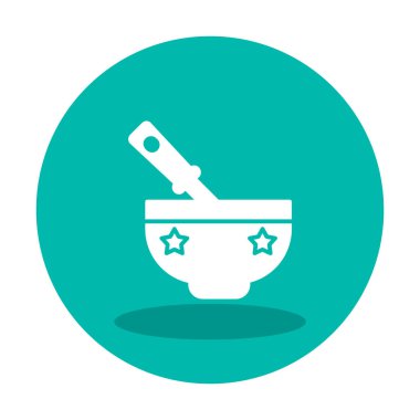 Bebek maması simgesinin vektör illüstrasyonu