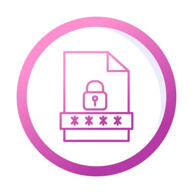 Dosya Parolası vektör çizimi