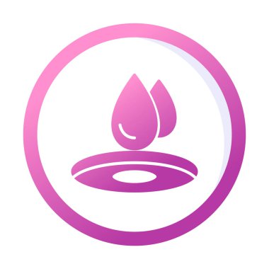 su damlası ağ simgesi, vektör illüstrasyonu 