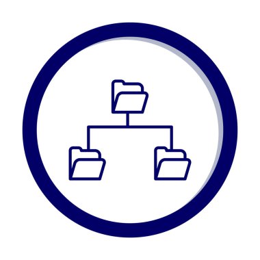 Basit Dizin Paylaşımı, vektör illüstrasyonu